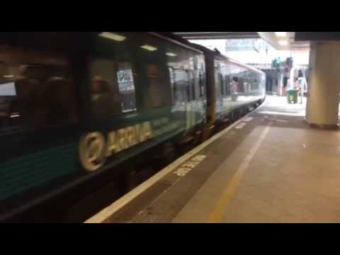 158821/158830 Leaves P2 at Birmingham New Street Wednesday 010.6.2016