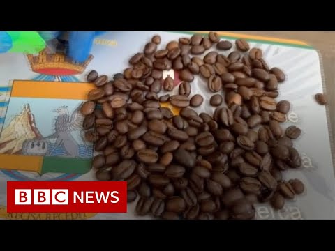 Italian police find cocaine hidden inside coffee beans - BBC News