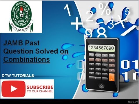 JAMB Past Questions Solved on Combinations