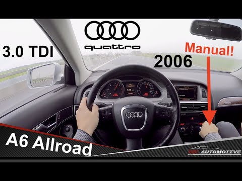 Audi A6 Allroad (2006) 3.0 TDI (171 kW) Manual! POV Test Drive + Acceleration 0 - 160 km/h