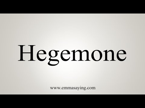 How To Say Hegemone
