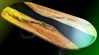 Scrap Wood Has Never Looked So GOOD! / Black Epoxy River Table