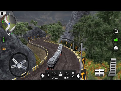 Unbelievable Turn - Oil Tanker Transporter Truck Simulator Gameplay | Android Game | Truck simulator