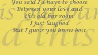 drinking me lonely (chris young) full lyrics