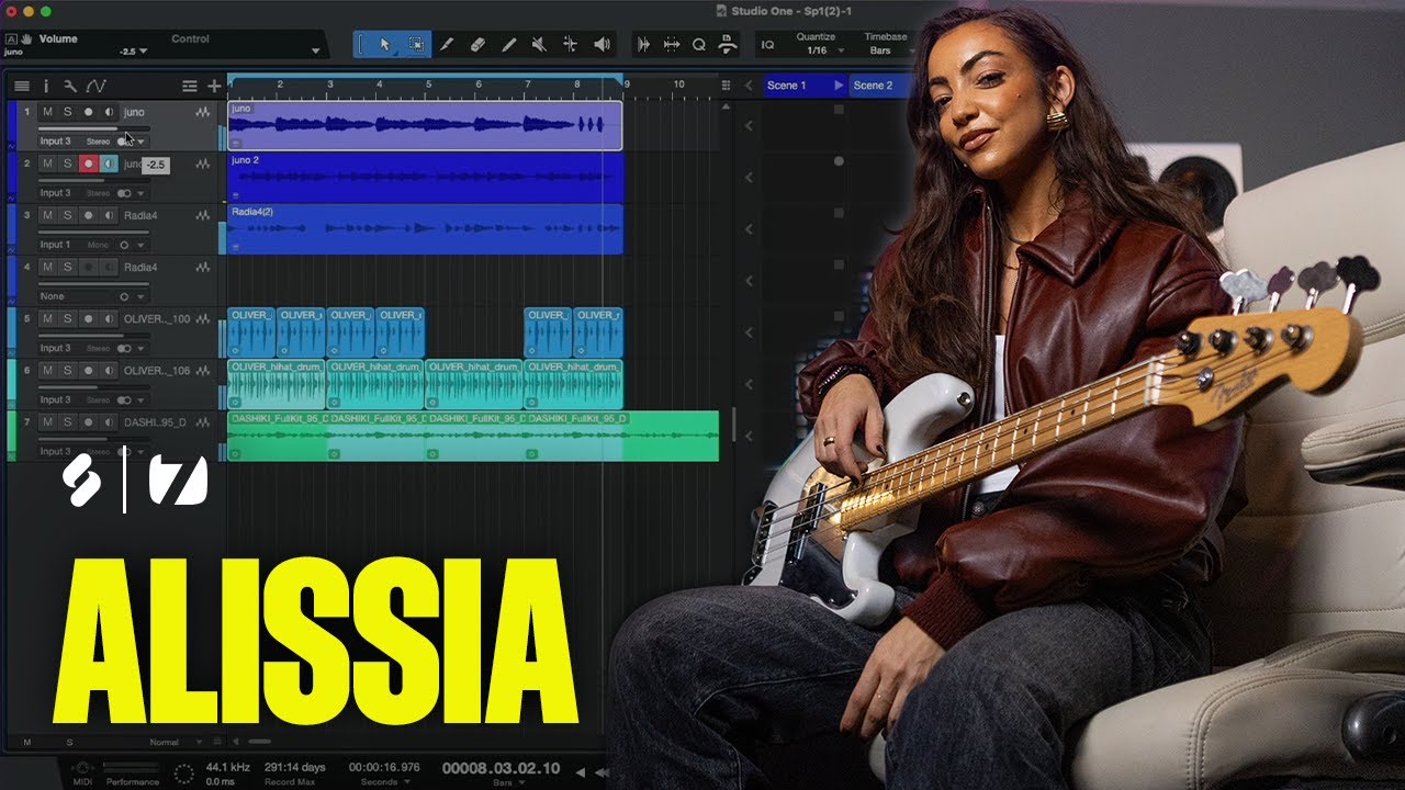 Watch GRAMMY-nominated Alissia create a track from scratch for the first time in Studio One