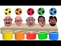 Learn Colors With Motu Patlu Toy Egg Soccer Balls Finger Family Song For Kids