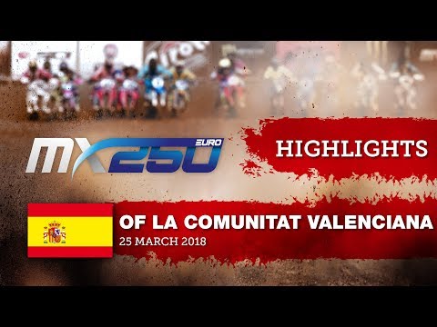 EMX250 Race1 Highlights  MXGP of La Comunitat Valenciana Redsand 2018  #motocross