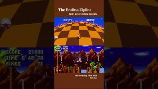 The Endless Zipline - Tails' never-ending journey (Sonic Mania) #shorts #sonicmania