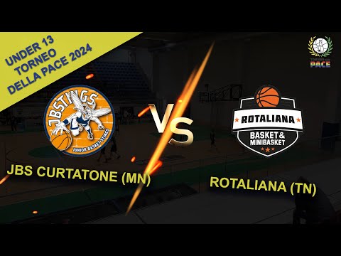 🏀U13 - Torneo della Pace (VR) 2024 - partita 2: JBS Curtatone (MN) vs. Rotaliana (TN)