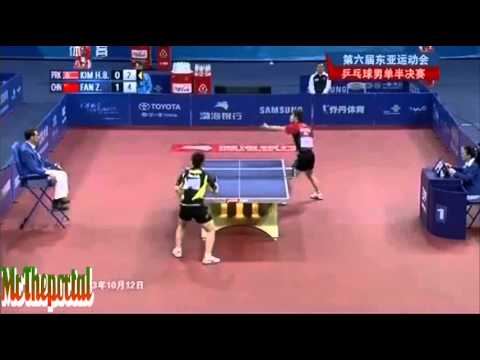 Table Tennis East Asian Game 2013 - Fan Zhendong Vs Kim Hyok Bong - (1/2 Final)