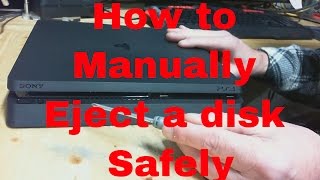 How to Manually Eject a disk Safely from Your #PS4 Slim Game System