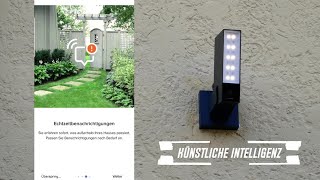 Netatmo Smarte Außenkamera mit künstlicher Intelligenz und Flutlicht, Installation - Montage - App