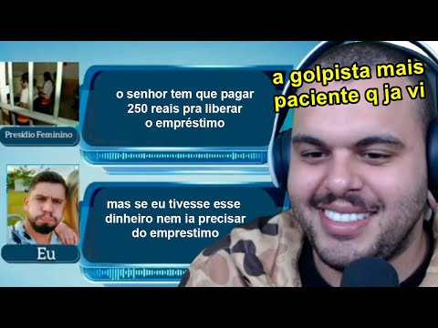 ENROLANDO A GOLPISTA ATÉ ELA DESISTIR DO GOLPE (se fingiu de idoso)  - Maicon React