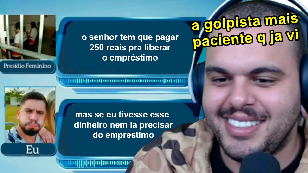 ENROLANDO A GOLPISTA ATÉ ELA DESISTIR DO GOLPE (se fingiu de idoso)  - Maicon React