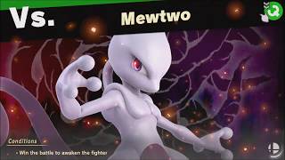 Super Smash Bros Ultimate vs Mewtwo (Unlocks: Mewtwo) World of Light - Adventure Mode