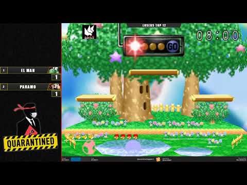 QR2 West Top 12 - eL maN (Yoshi) Vs. Paramo (Mario) Super Smash Bros - SSB64