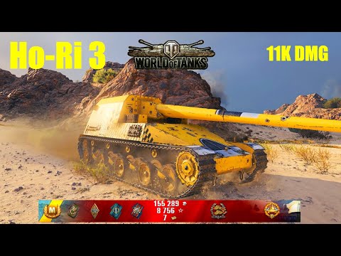 Ho-Ri 3, 11K Damage, 4 Kills, Airfield - World of Tanks