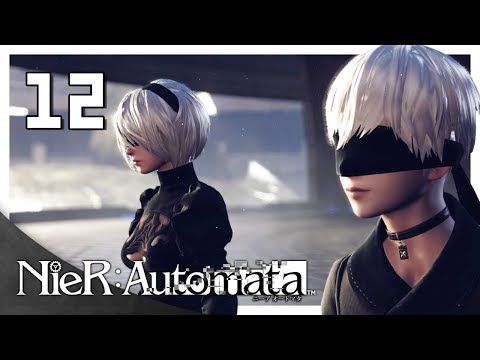 Let's Play NieR: Automata Blind Part 12 - Flooded City Recon [NieR 2017 PC Gameplay]