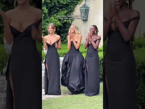 The first look reaction every bride dreams of in our KHALESIA + JILLIAN maxi dresses.