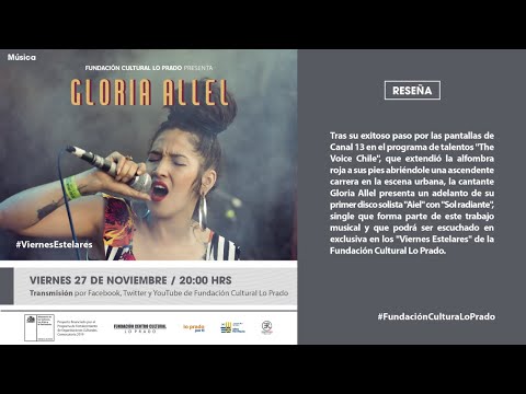 Viernes Estelares: Concierto de Gloria Allel