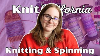 A week of knitting & spinning - Knit California Vlog February 2025