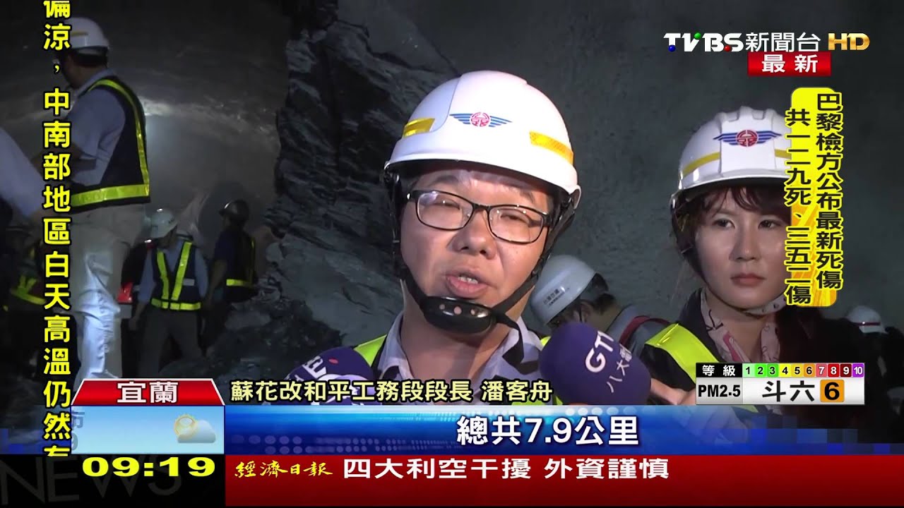 砰！蘇花改觀音隧道最後一爆　北線貫通