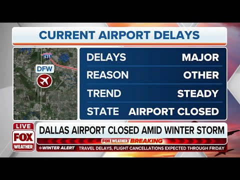 Winter Storm Causes Dallas-Fort Worth Airport To Close