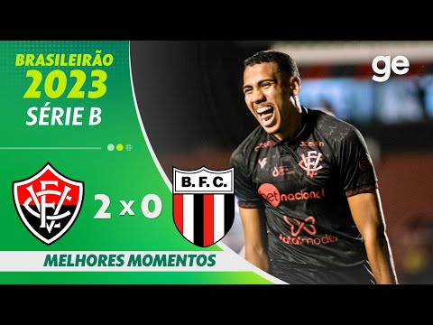 Gols e lances de Vitória x Botafogo-SP