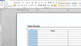 How to Insert a Series of Numbers in a Microsoft Word Table : Microsoft Word Doc Tips