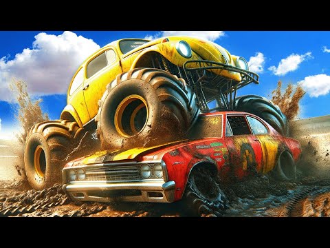 I Almost RAGE QUIT This Server Full of Monster Trucks in Wreckfest Multiplayer!