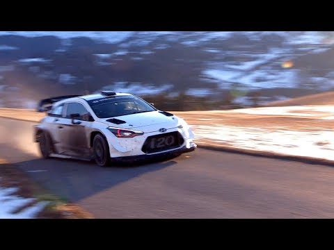 Tests Sebastien Loeb - Rallye Monte Carlo 2019 - i20 WRC [HD]