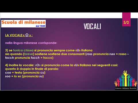14^ lezione - Vocali (3^ parte)