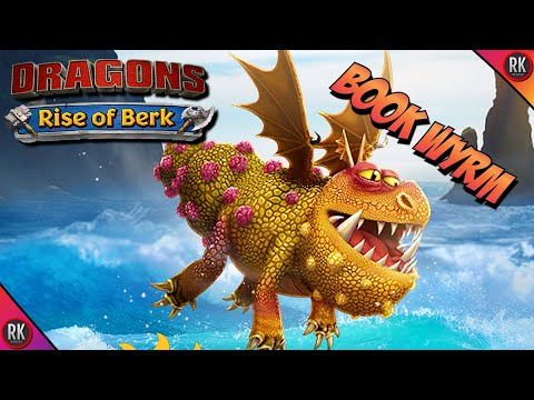Unique Book Wyrm (Gronckle Dragon Species) Max Level 175 - Dragons: Rise Of Berk