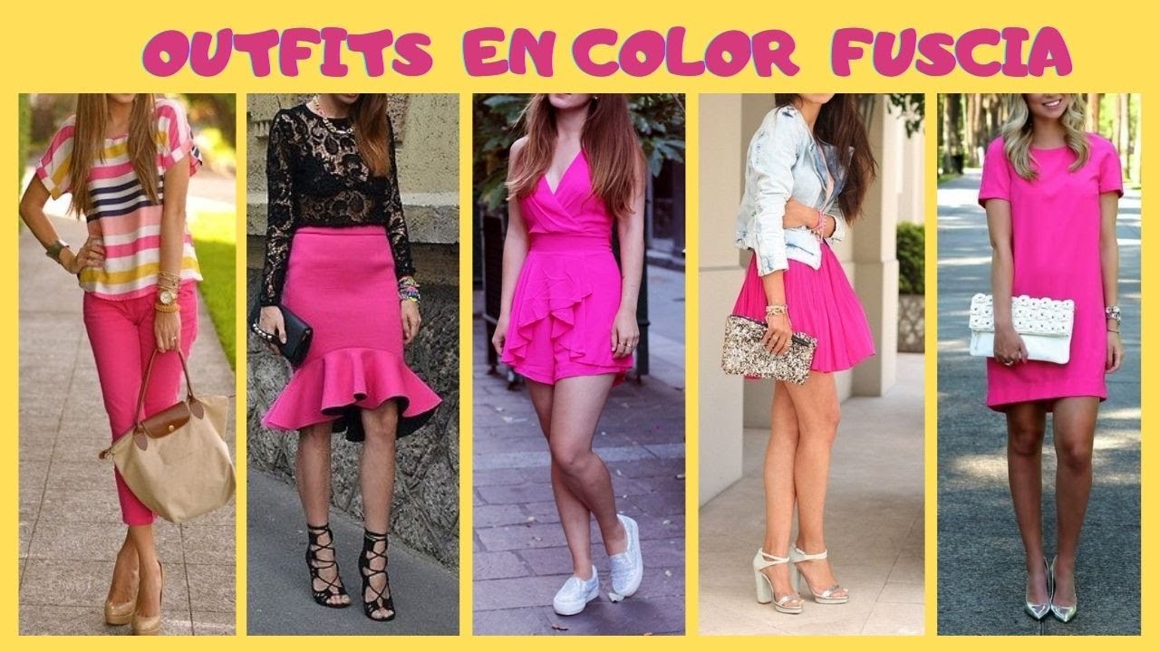 COMBINACIONES USANDO FUCSIA 😍 COMO COMBINAR PRENDAS FUCSIA ❤ COMBINATIONS USING FUCHSIA