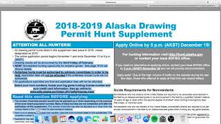 How to Draw Tags and Find Hunts in Alaska