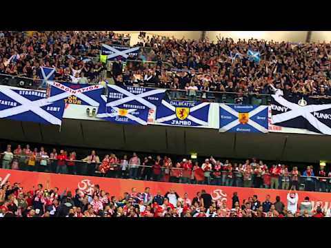 Flower of Scotland - Tartan Army - Poland v Scotland, Warsaw,