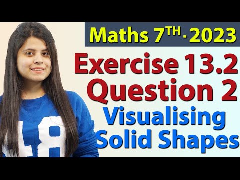 Q 2, Ex 13.2 - Visualising Solid Shapes, Chapter 13, Maths Class 7th - NCERT, New Syllabus 2023 CBSE