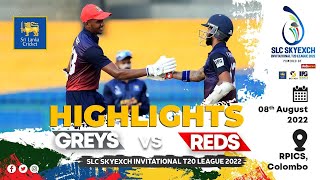 Match 01 Highlights | REDS vs GREYS | SLC SkyExch Invitational T20 League 2022