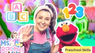 Ms Rachel &amp; Elmo Get Ready For School - ABC Song, Numbers, Colors - Toddler &amp; Preschool Learning
