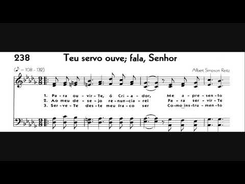 Hinário 5 CCB - Hino 238 - Teu servo ouve; fala, Senhor - Strings - Teclado Yamaha PSR S670