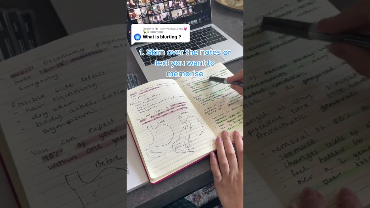 The Blurting Method #shorts #studytips #studytipsforstudents #exams #blurting