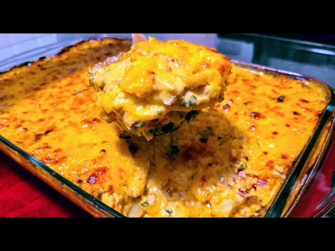 "Cheesy" -Chicken Bacon Ranch Potato Bake | Au Gratin...