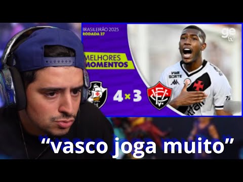 CORINGA REAGINDO  O VASCO 4 X 3 VITÓRIA | MOMENTOS MELHORES | 27ª RODADA | BRASILEIRO 2025