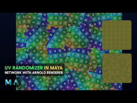 Maya Random UV Randomizer in Maya & Arnold