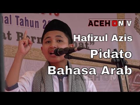 <p>Luar biasa melihat generasi aceh seperti Hafizul Aziz ini yang pinter berbahasa arab, tayangan ini diambil saat hafiz menjuarai lomba pidato dalam bahasa arab pada rangkaian kegiatan Peringatan Hari Santri Tahun 2019 Di Kabupaten Aceh Besar.<br />
Semoga tayang ini bisa menginspirasi kita semua dan terima kasih sudah menyaksikannya.<br />
------------------------------</p>
<p>► SUBSCRIBE<br />
- ACEH on TV youtube.com/c/ACEHonTV<br />
- ACEH ON TV OTOMOTIF youtube.com/channel/UC46XnfYUF6pX_43RSjgTfSQ<br />
- RadioQu 93.6FM Aceh : youtube.com/channel/UC3beWSAv7FgbdnwrMrgUEBw<br />
- FB RadioQu facebook.com/RadioQu93.6/?epa=SEARCH_BOX<br />
- Ammar OFFICIAL youtube.com/channel/UCRmfHomsoGiZaNbkEWNva0A/featured</p>
<p>TUTORIAL 212<br />
youtube.com/channel/UCq90hBQFWtZO29vHNxerPOQ<br />
Ustadz Abdul Somad Official<br />
youtube.com/channel/UClvc6c04-xEYKFFyeP3yjKA<br />
Tafaqquh video<br />
youtube.com/user/TAFAQQUHVIDEO</p>
<p>#HafizulAzis #PidatoBahasaArab #GenerasiBaik</p>
<p>Luar biasa melihat generasi aceh seperti Hafizul Aziz ini yang pinter berbahasa arab, tayangan ini diambil saat hafiz menjuarai lomba pidato dalam bahasa arab pada rangkaian kegiatan Peringatan Hari Santri Tahun 2019 Di Kabupaten Aceh Besar.<br />
Semoga tayang ini bisa menginspirasi kita semua dan terima kasih sudah menyaksikannya.<br />
------------------------------</p>
<p>► SUBSCRIBE<br />
- ACEH on TV youtube.com/c/ACEHonTV<br />
- ACEH ON TV OTOMOTIF youtube.com/channel/UC46XnfYUF6pX_43RSjgTfSQ<br />
- RadioQu 93.6FM Aceh : youtube.com/channel/UC3beWSAv7FgbdnwrMrgUEBw<br />
- FB RadioQu facebook.com/RadioQu93.6/?epa=SEARCH_BOX<br />
- Ammar OFFICIAL youtube.com/channel/UCRmfHomsoGiZaNbkEWNva0A/featured</p>
<p>TUTORIAL 212<br />
youtube.com/channel/UCq90hBQFWtZO29vHNxerPOQ<br />
Ustadz Abdul Somad Official<br />
youtube.com/channel/UClvc6c04-xEYKFFyeP3yjKA<br />
Tafaqquh video<br />
youtube.com/user/TAFAQQUHVIDEO</p>
<p>#HafizulAzis #PidatoBahasaArab #GenerasiBaik</p>