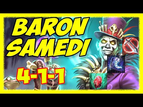 Baron Samedi is a Solo Lane Juggernaut! | Smite | Solo Lane Conquest