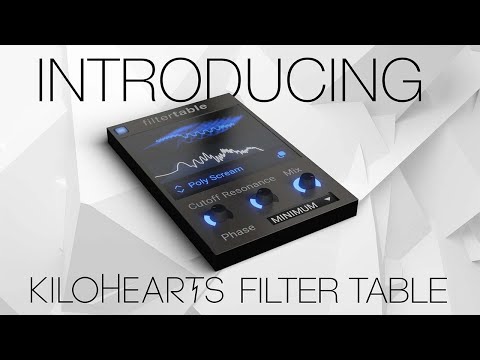 Filter Table – Wavetable Powered Filtering