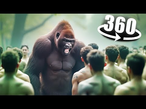 100 Men vs 1 Gorilla  - 360° VR