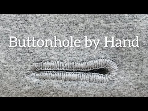 How to Make Buttonhole by Hand 🧵