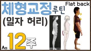 100만명이 효과를 본 편평 등 체형교정루틴 (Made in Australia), 일자 척추  [피지컬갤러리] (eng sub)